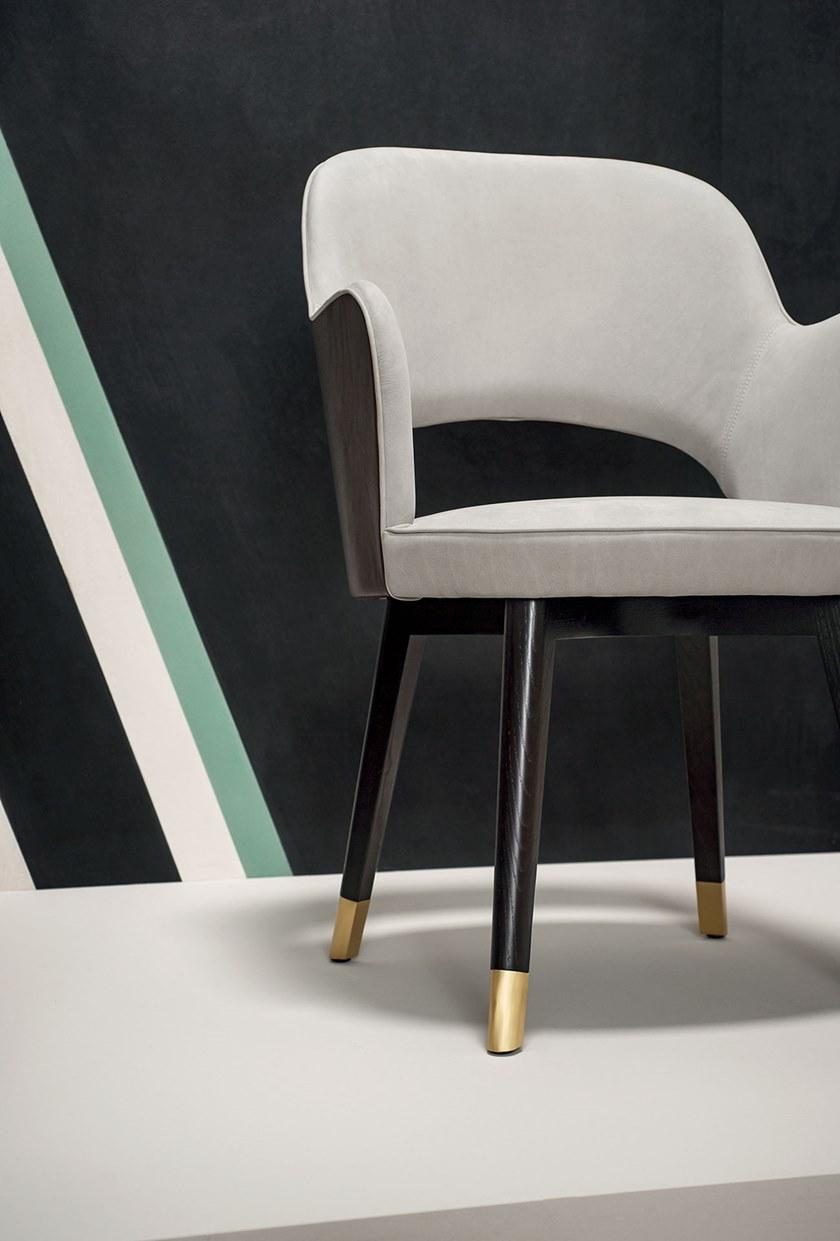 BAXTER Кожаное кресло с подлокотниками Colette sun-id-1350230 - Вид №4