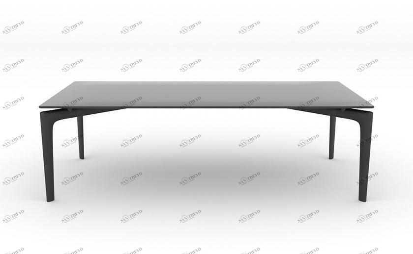 arper Прямоугольный стеклянный журнальный столик Saul sun-id-1352278