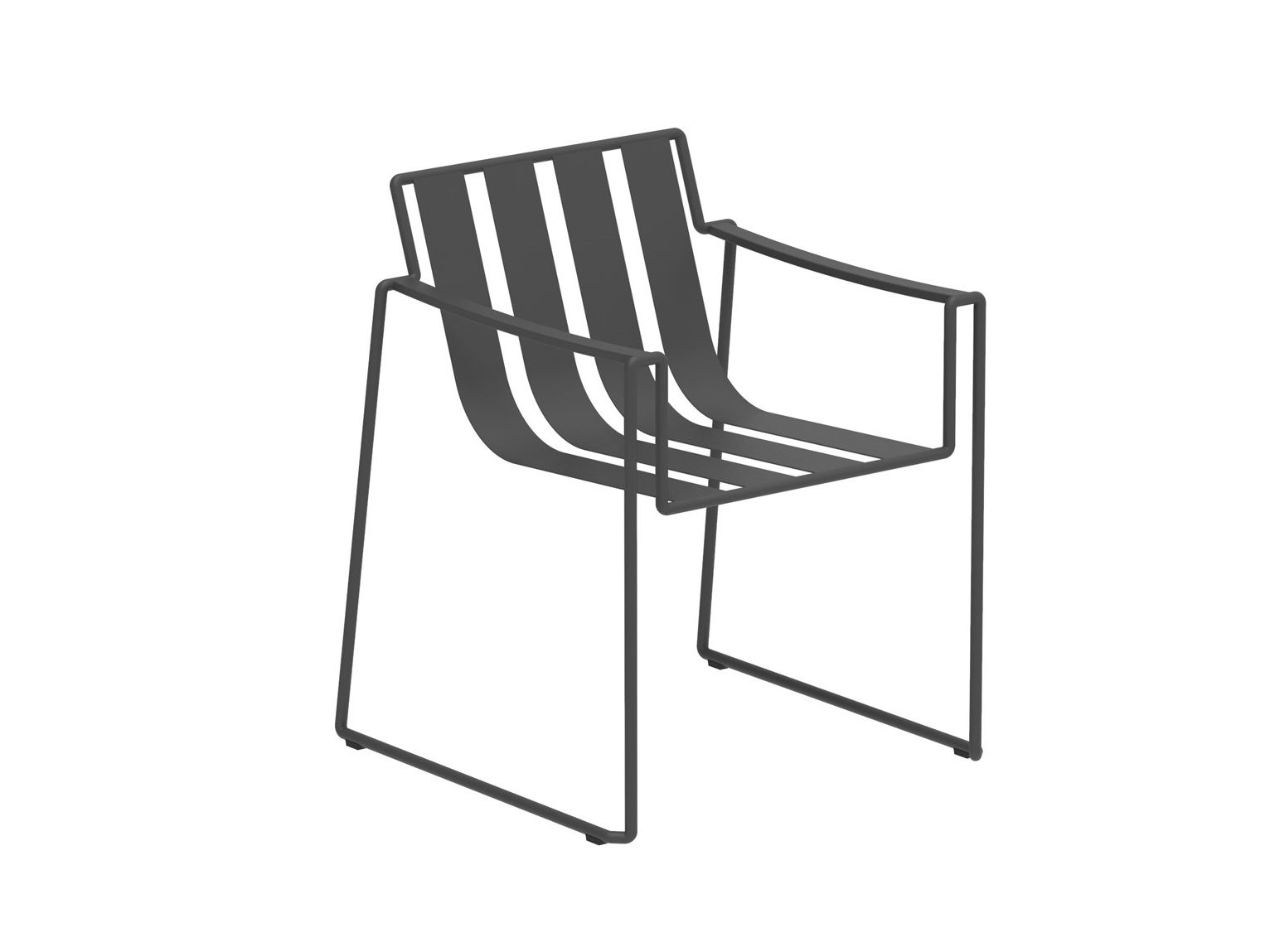 Ткань сани сад стул с подлокотниками Royal Botania Strappy ARCH-00089891 - Вид №9