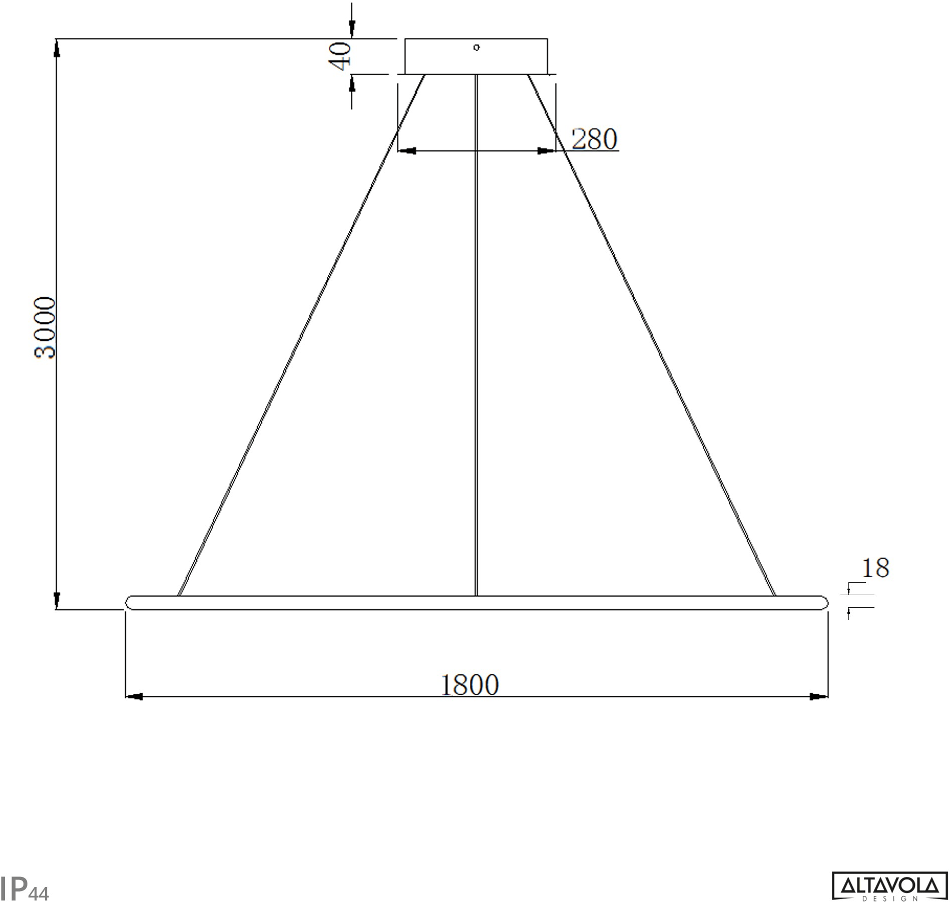 Altavola Design Светодиодный подвесной светильник из алюминия Led shape La073/p  - Вид №22
