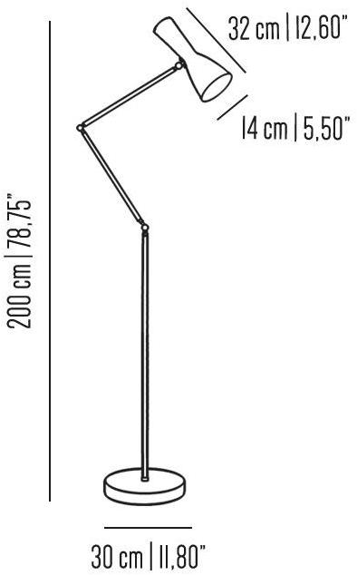Il Bronzetto Торшер с прямым регулируемым светом Wormhole Wor02 - Вид №2