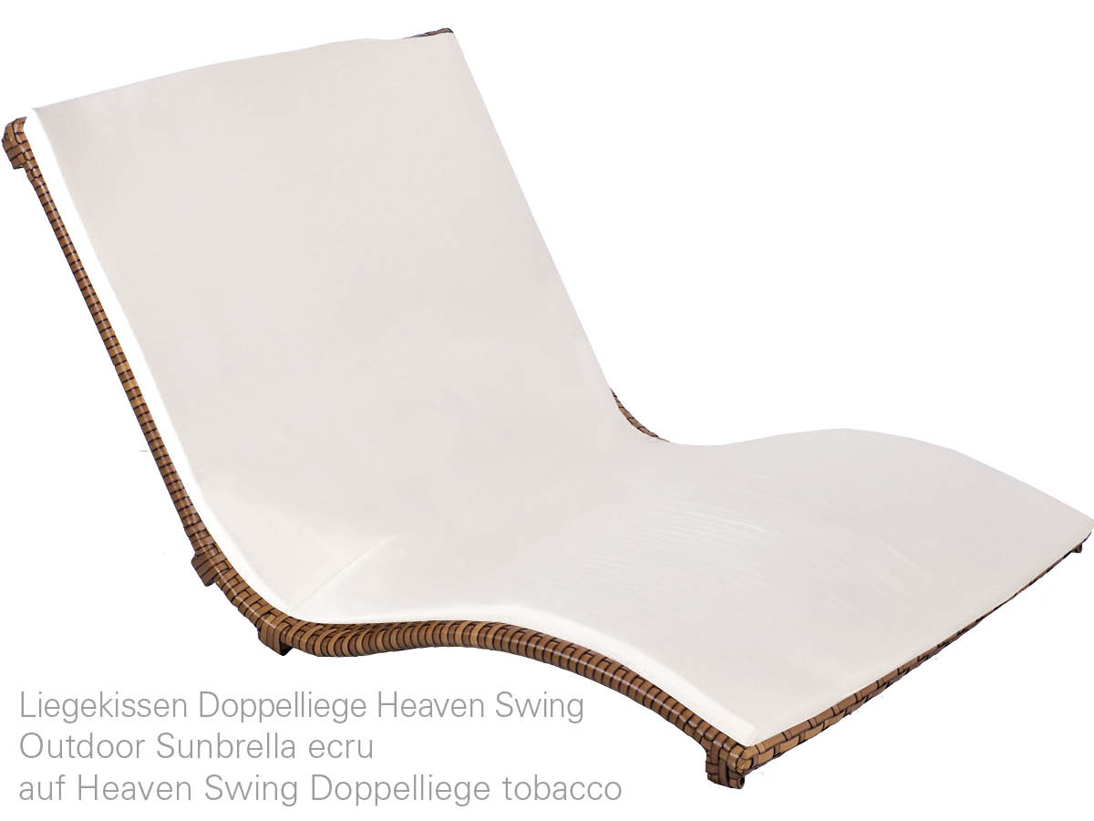 10.00.0537 Подушка для шезлонга двойной шезлонг Heaven Swing Outdoor sunbrella ecru Mbm  - Вид №3