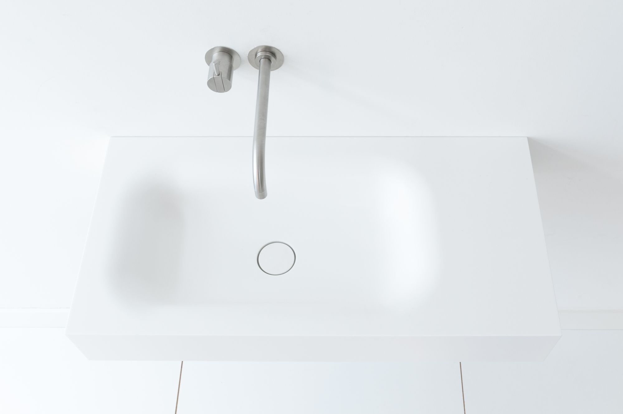 Прямоугольный подвесной умывальник в HIMACS Not Only White Blend ARCH-00103467 - Вид №10