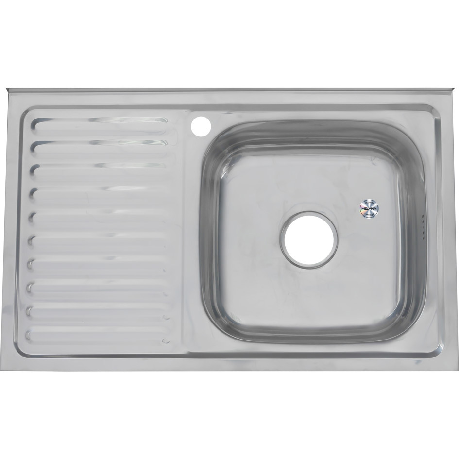 Мойка 8050 R MELANA 0,8/180 накладная прямоугольная с сифоном (005 t R *10) 005 t R (*10) - Вид №1