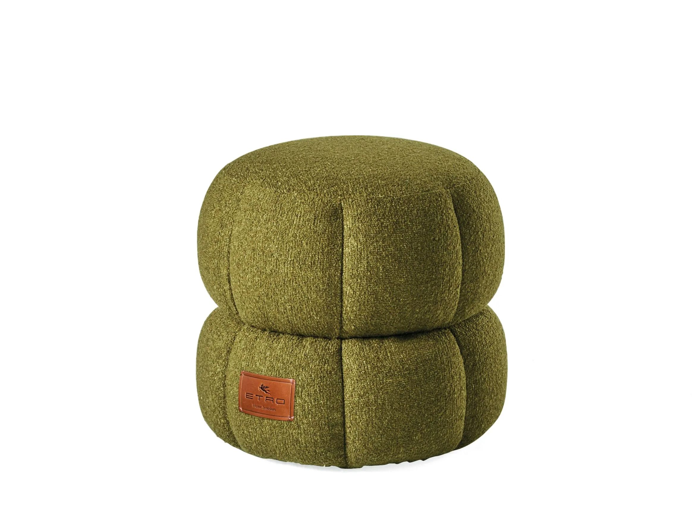 Круглый пуф из ткани ETRO Home Interiors Quiltana ARCH-00126530 - Вид №3