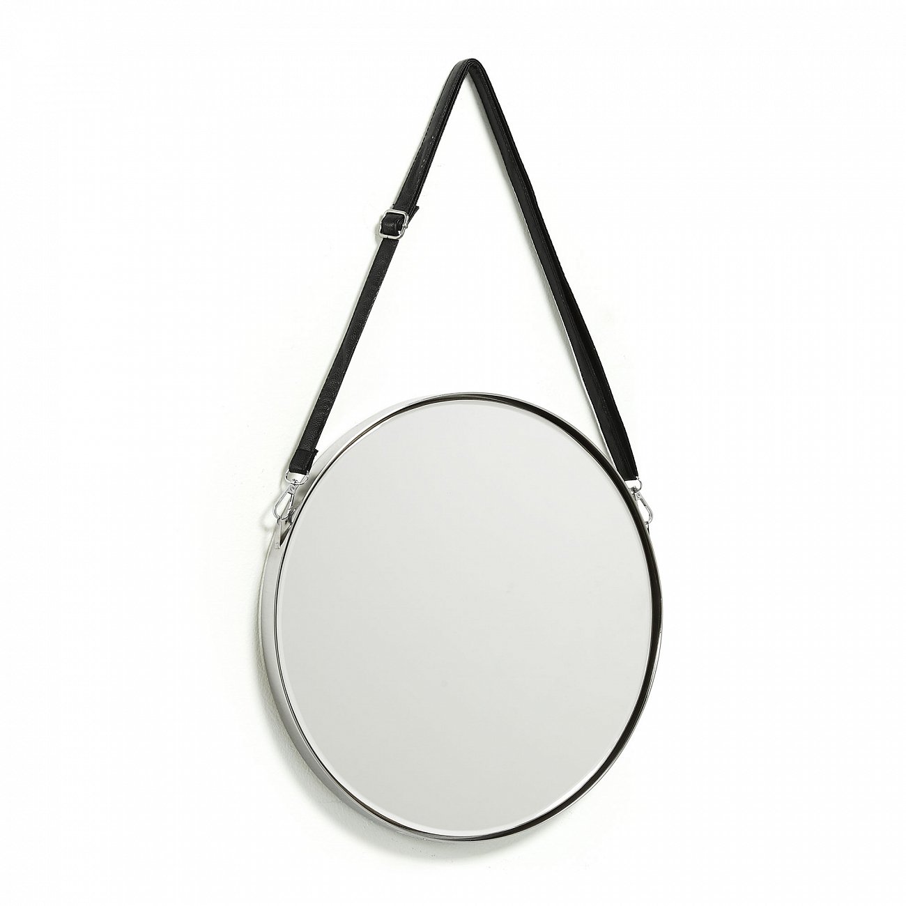 Зеркало на ремне круглое металлическое диаметр 40 см Elne от La Forma LA FORMA ELNE 342859 Металлический  - Вид №1