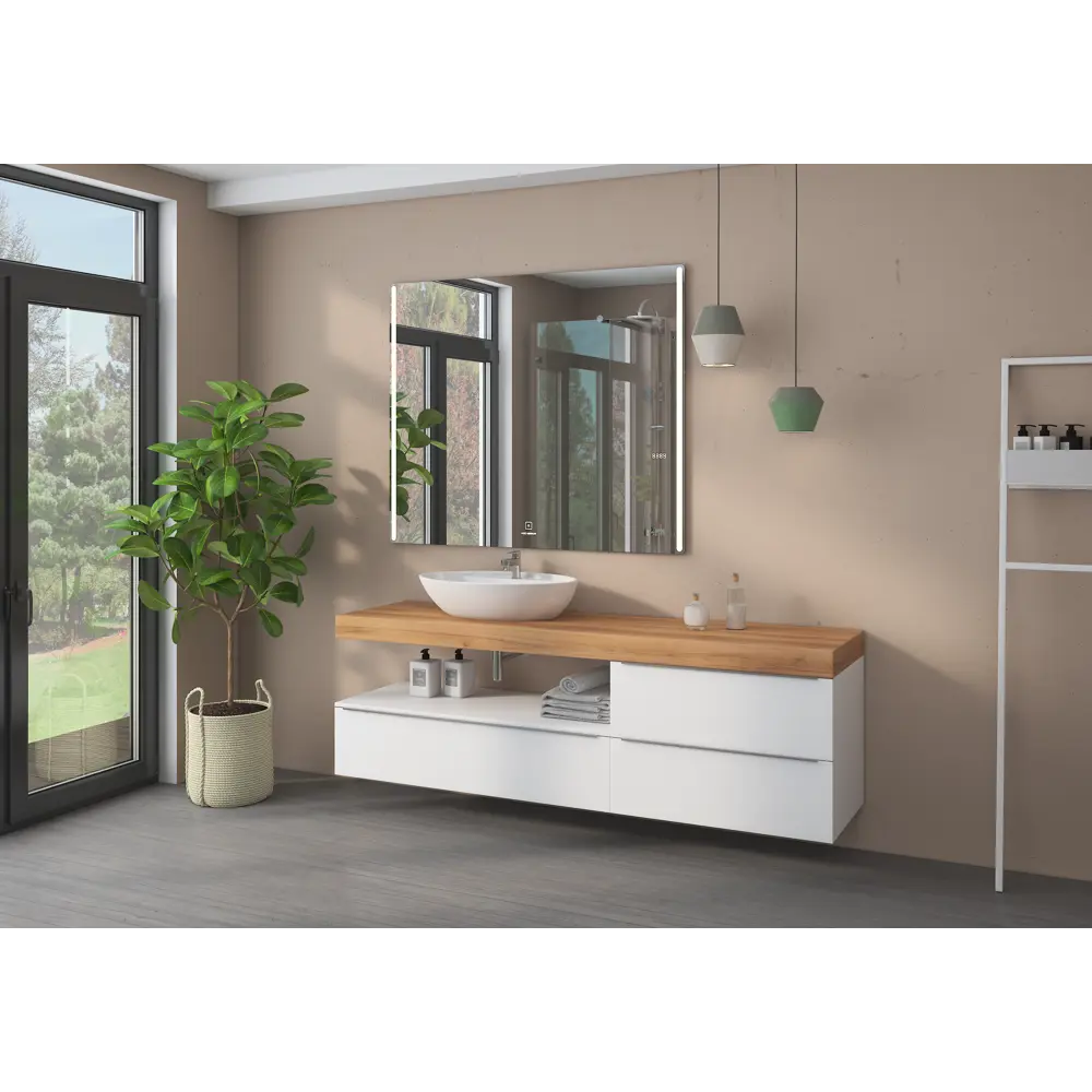 Зеркало Maya Comfort с подсветкой 100x100 см 83685372 STLM-2119350 VIGO - Вид №6