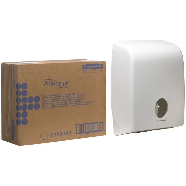 6990 Kimberly Clark Диспенсер для листовой туалетной бумаги из пластика белый Kimberly Clark Professional Aquarius 6990 белый  - Вид №3