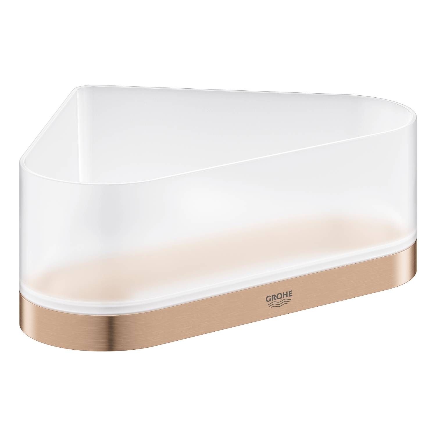 Полочка для душа GROHE Selection, угловая с держателем, теплый закат матовый (41038DL0)