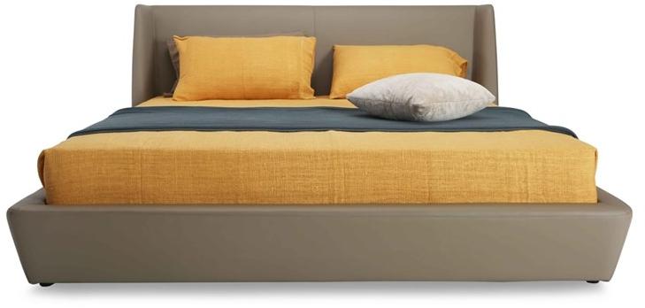 Now & Future Двуспальная кровать из кожи с обитым изголовьем sun-id-1364339 - Вид №1