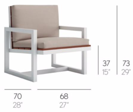 GANDIABLASCO Садовое кресло из тика с подлокотниками Saler teak sun-id-1407692 - Вид №2