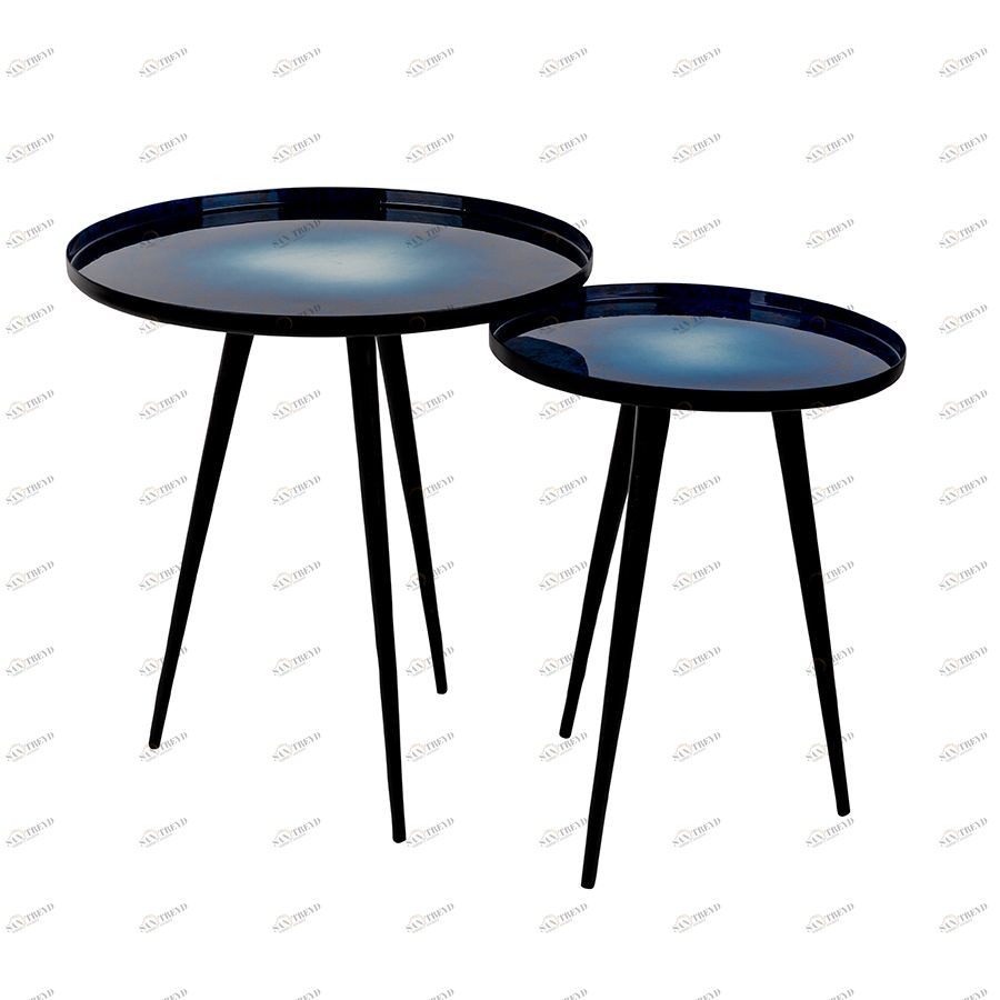 Комплект журнальных столов Flow set of 2, 2 шт, синий Zuiver 2300090