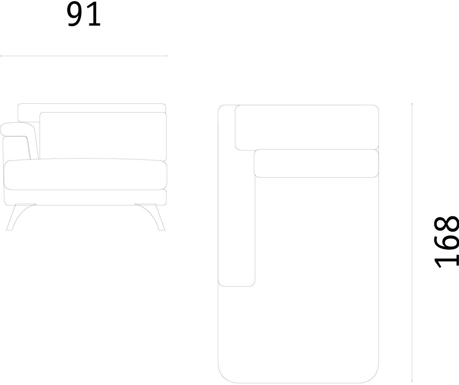 Febal Casa Мягкий тканевый диван с шезлонгом sun-id-1377887 - Вид №13