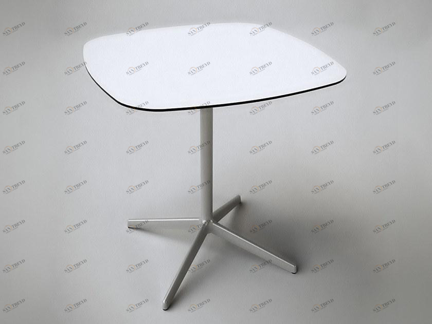 ENEA Квадратный стол с алюминиевым основанием и столешницей из hpl Lottus tables sun-id-1357997