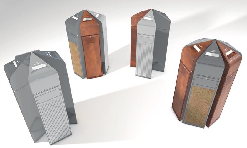 Manufatti Viscio Урна для мусора с крышкой с пепельницей для улицы sun-id-1467594 - Вид №3