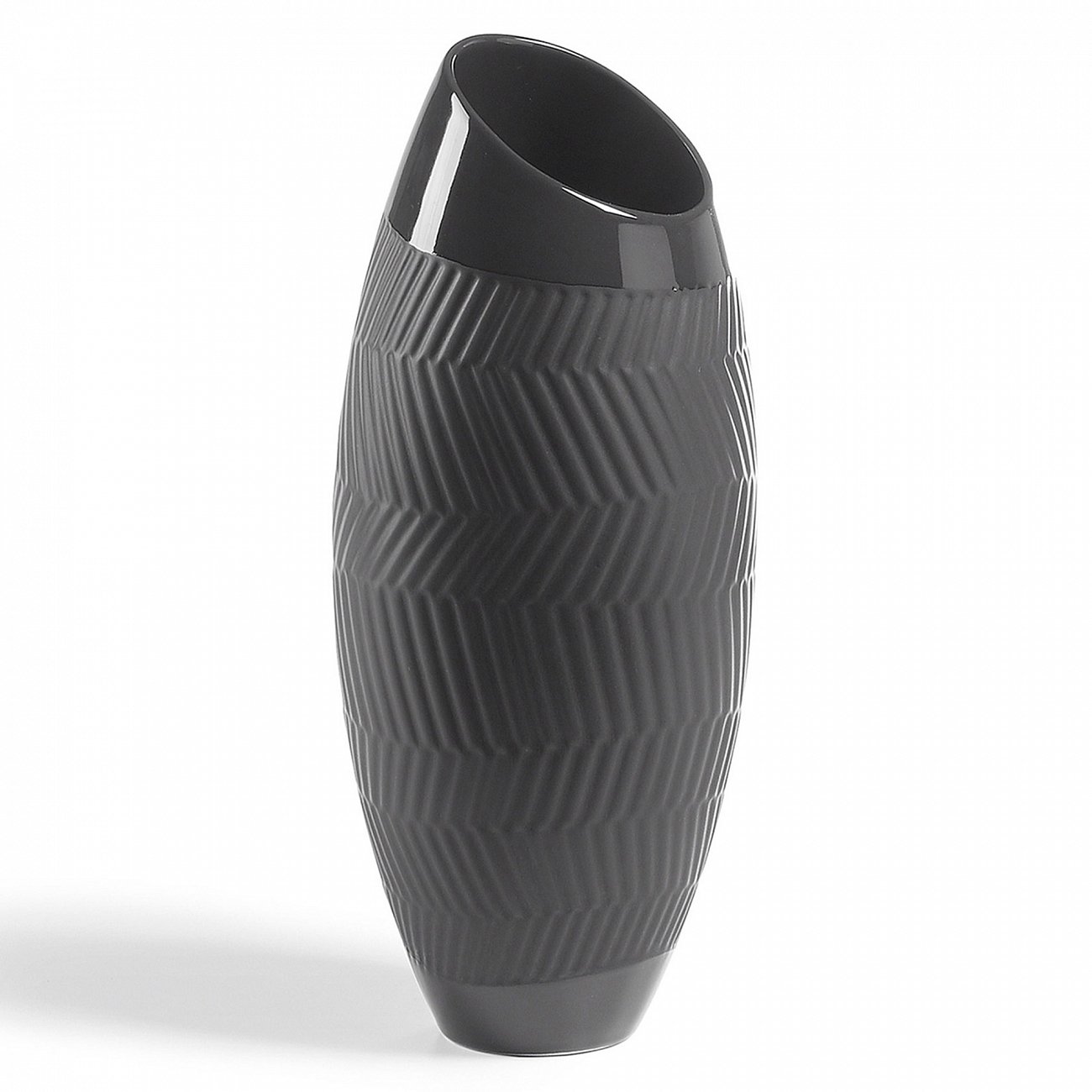 Ваза керамическая коричневая Mundo 36 см от La Forma LA FORMA - 343147 Коричневый;черный  - Вид №1