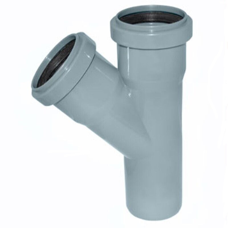 Тройник канализационный ПВХ Д32х32мм 90 градусов Политек 6286 - Вид №1