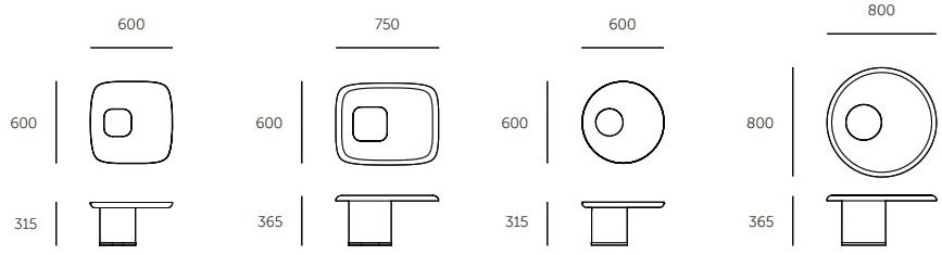 Cimento Журнальный столик из cimento® sun-id-1500819 - Вид №7