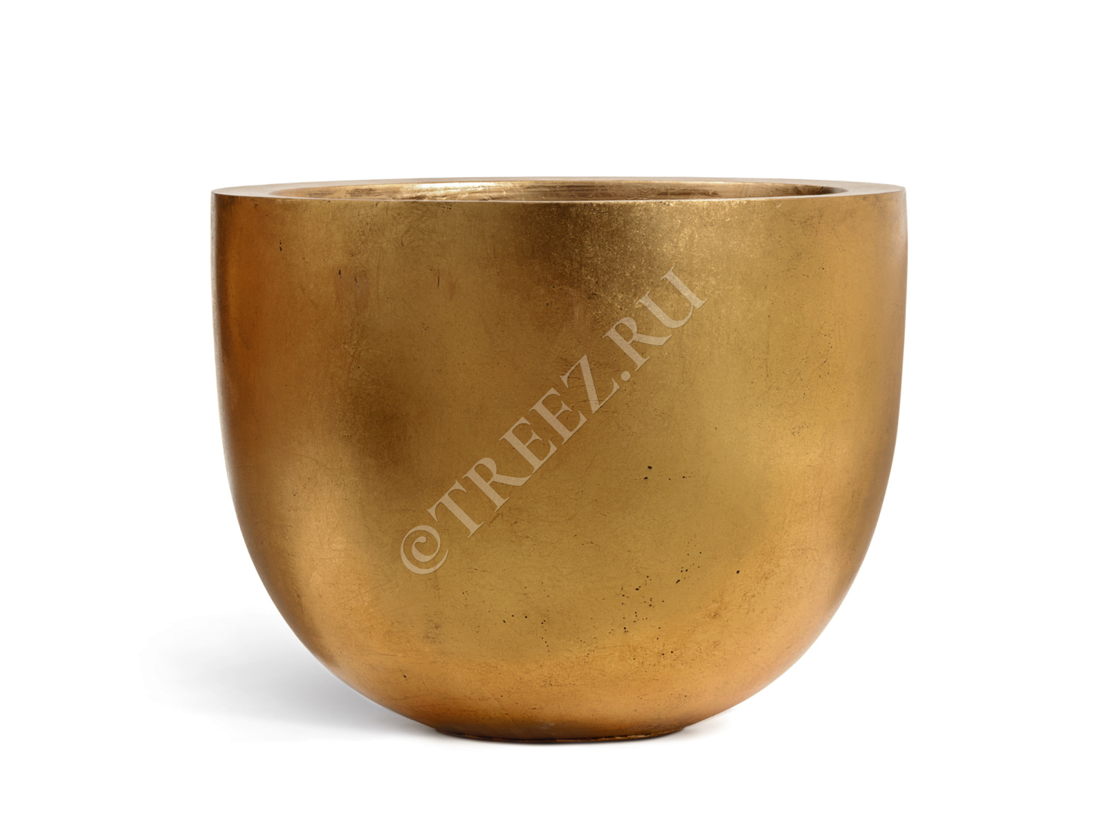 41.3319-04-027-GLD-60 Кашпо  Effectory - серия Metal - Низкая конус-чаша - Сусальное золото Цветочная коллекция  - Вид №2