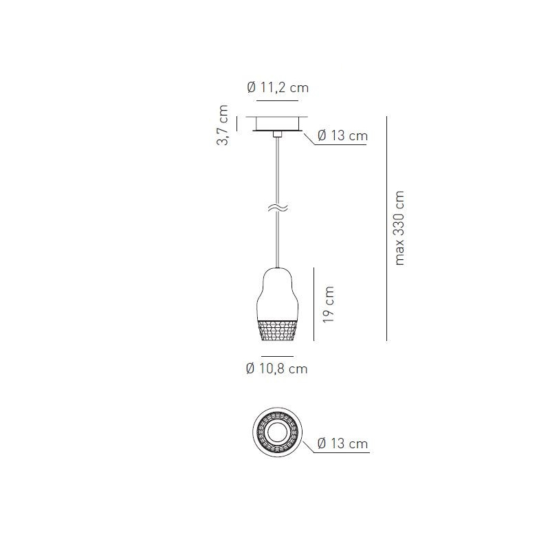 Подвесной светильник SP FEDOR 1 Bronze от Axo Light AXO LIGHT ДИЗАЙНЕРСКИЕ 243098 Прозрачный;бронзовый  - Вид №5