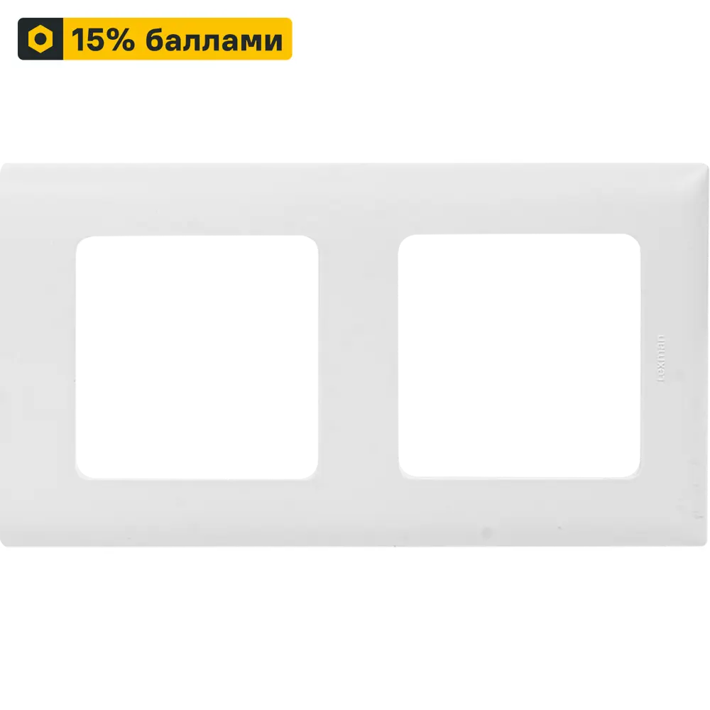 LEXMAN LILIAN Classic — универсальная рамка для розеток и выключателей, 2 поста, белый 86761677 STLM-0071388