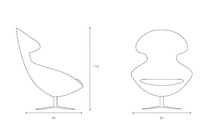Кожаное кресло с подголовником Tonon LOFT SOFT UPHOLSTERED ARCH-00151659 - Вид №2