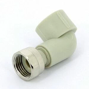 Угол с накидной гайкой ВР 20х3/4" полипропилен FV-PLAST