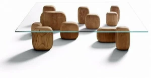 DE PADOVA Низкий квадратный журнальный столик