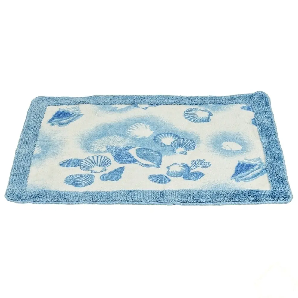 Коврик для ванной комнаты Sea Snail голубой, 60x90 см 12274017 STLM-2079293 MR PENGUIN Без серии