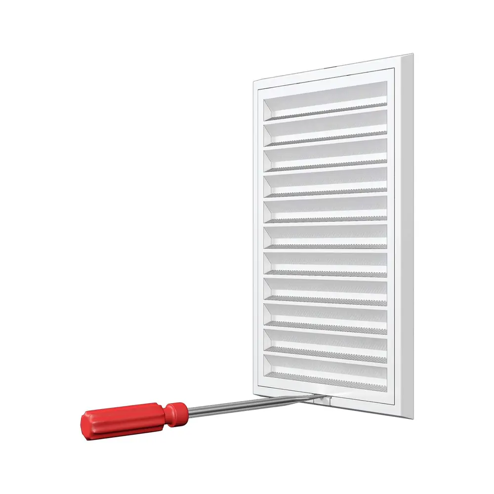 Вентиляционная решетка легкоразъемная Fonet 200x300 мм пластик цвет белый STLM-2113329 - Вид №3