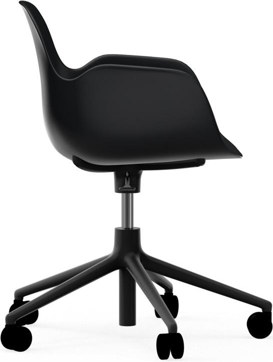 606152 Кресло Swivel 5W Gaslift Black Alu Black Normann Copenhagen Form - Вид №2