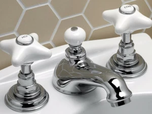 Devon&Devon Смеситель для биде с 3 отверстиями White rose