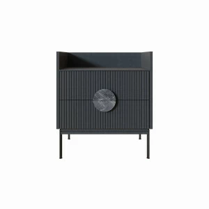 Тумба с полкой 61х64 см серая Alto BRAGIN DESIGN LIVING 00-3862453 Серый