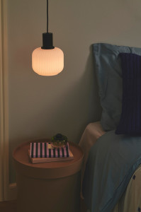 Затемняемый стеклянный и металлический подвесной светильник