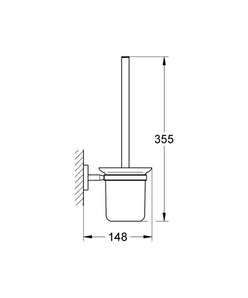 40463000 Туалетный ёршик Grohe BauCosmopolitan хром - Вид №1