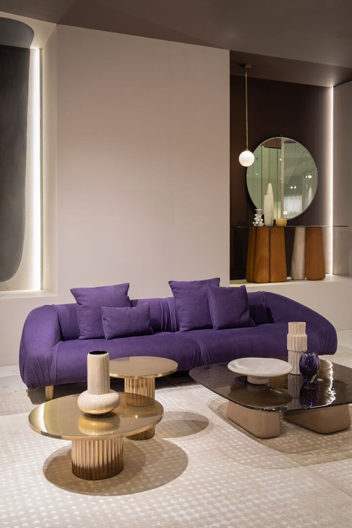 Кожаный линейный диван Baxter FOLD ARCH-00112033 - Вид №4