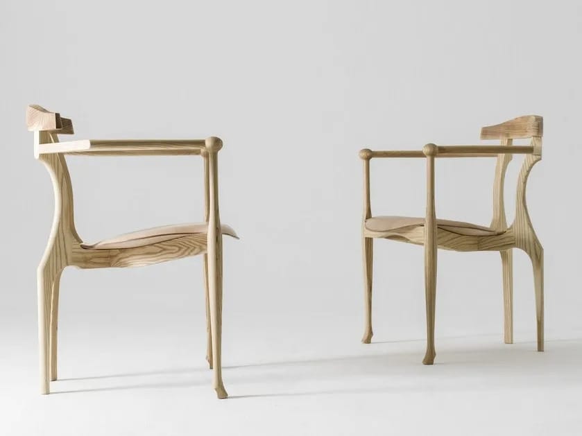 Стул из ясеня с подлокотниками BD Barcelona Гаулино ARCH-00066186 - Вид №11