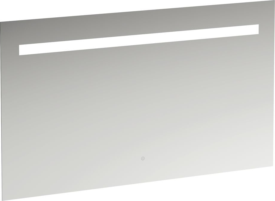 H4476729501441 Зеркало, 1200 мм, с встроенной горизонтальной LED подсветкой, один сенсорный выключатель (вкл/выкл/затемнение), алюминиевый каркас, 4000 K, IP44 LAUFEN PRO