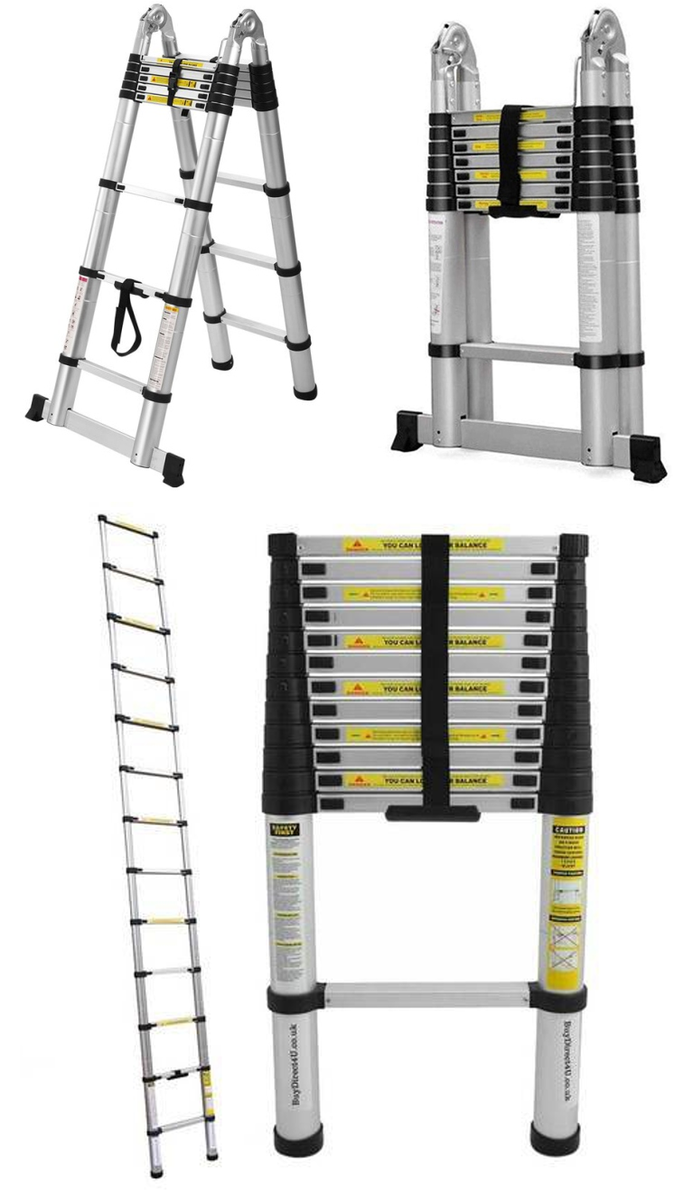 Телескопическая лестница 4,4 м  (15 ступ) ALUMET TLS 4.4 - Вид №15