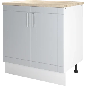Шкаф напольный Тортора-4 80x86x60 см ЛДСП цвет серый 82560356 STLM-2099955