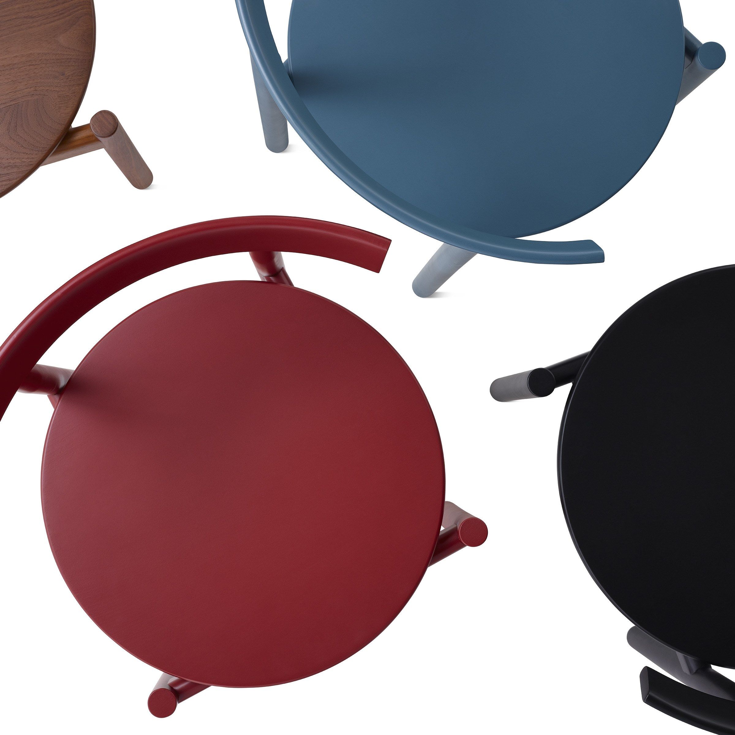 Стул из массива дерева с открытой спинкой Herman Miller Comma ARCH-00111696 - Вид №5