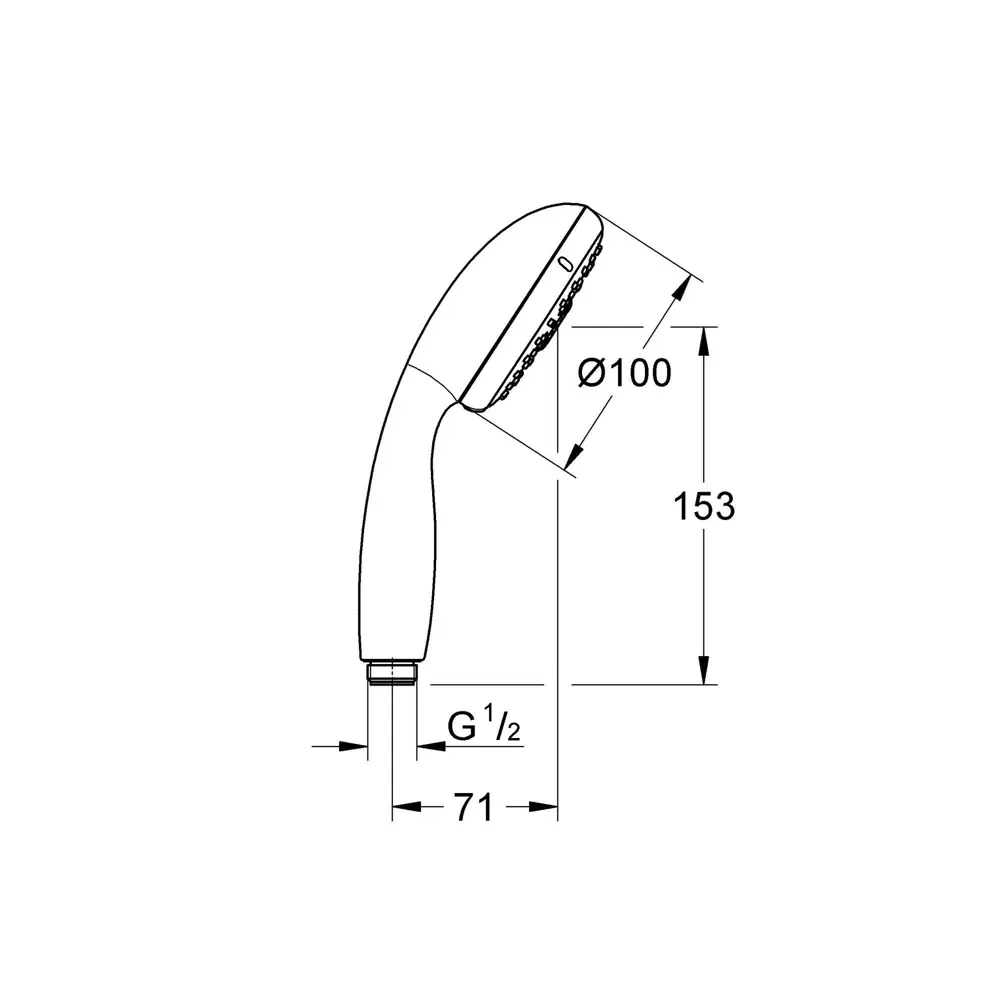 Лейка для душа Grohe Vitalio Start 3 режима цвет хром 81971378 STLM-2178151 - Вид №7