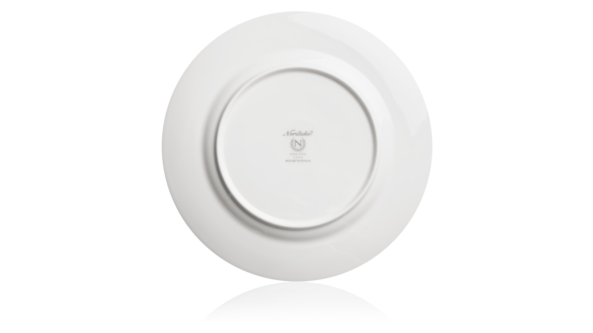 10649516 Noritake Тарелка закусочная Noritake "Богарт платиновый" 22см Фарфор костяной  - Вид №1