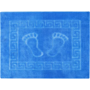 Коврик для ванной комнаты Foot 50x70 см цвет синий