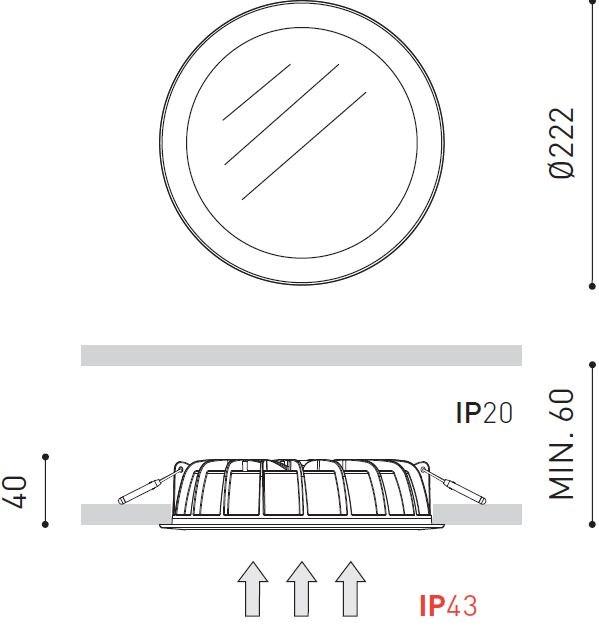 Arkoslight Встраиваемый светодиодный точечный светильник Mix sun-id-1351242 - Вид №11