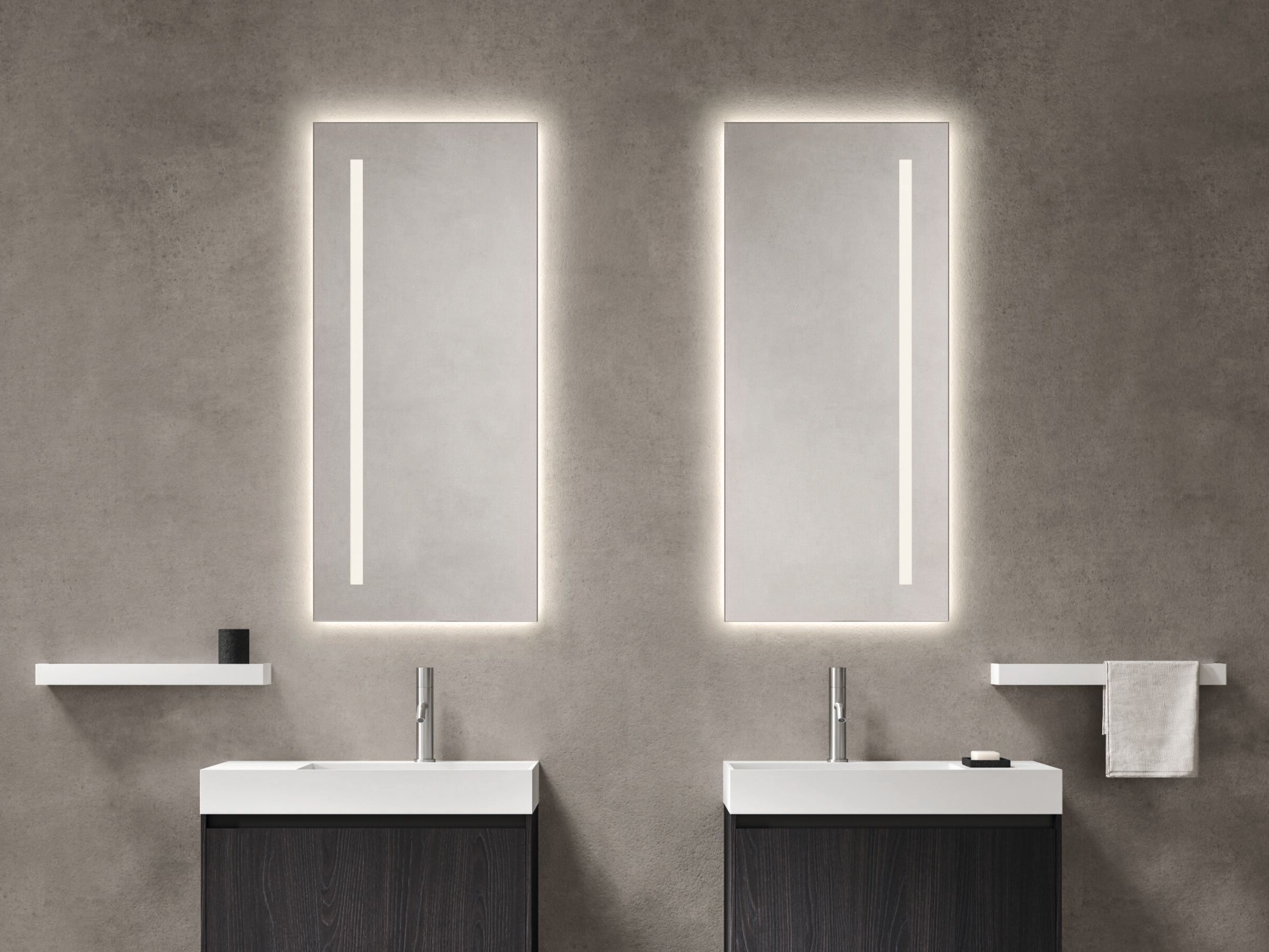 Деревянный и Milltek двойной напольный умывальник со встроенным умывальником Noorth синтез ARCH-00101796 - Вид №4