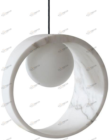 SAGEVAN MARMI Подвесной светильник из скульптурного мрамора Naturaluce sun-id-1378634