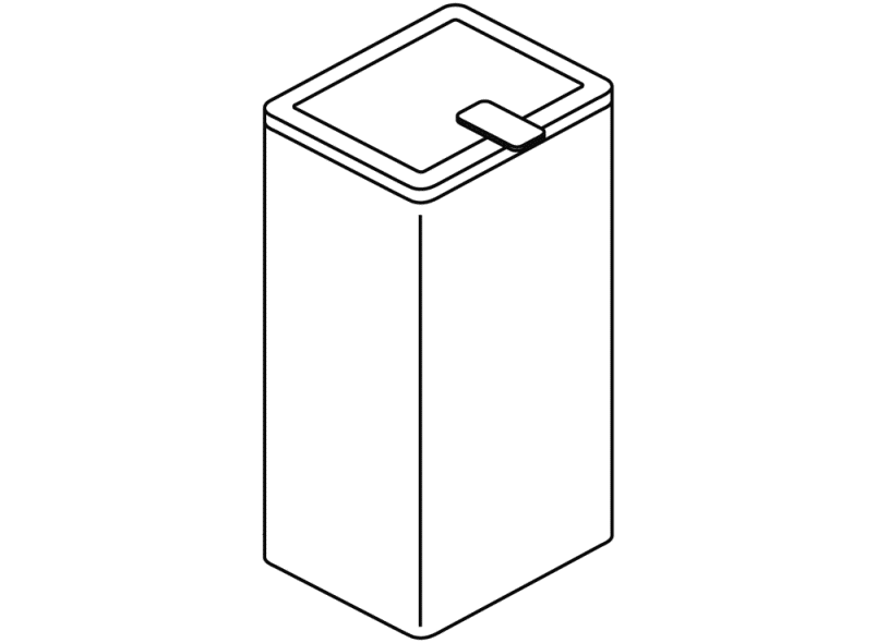 805.05.200 Санитарная мусорная корзина HEWI System 111 | Edelstahl  - Вид №9
