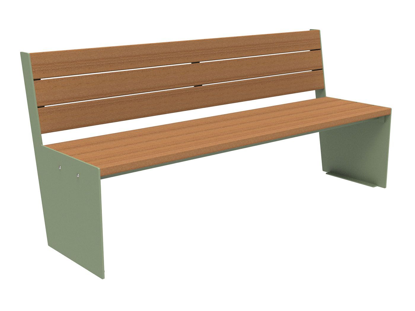 Скамья из окуме со спинкой Lazzari TAUT WOOD ARCH-00118857 - Вид №12