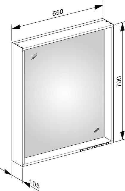 33098ZZ2500 Зеркало с подсветкой KEUCO Plan - Вид №15